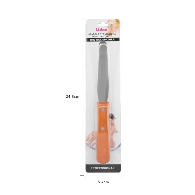

1 Pc Stainless Steel Metal Wax Adjustment Stick For Hair Removal Beauty Tool With Wood Handle Safe No hurt Hands DD-1