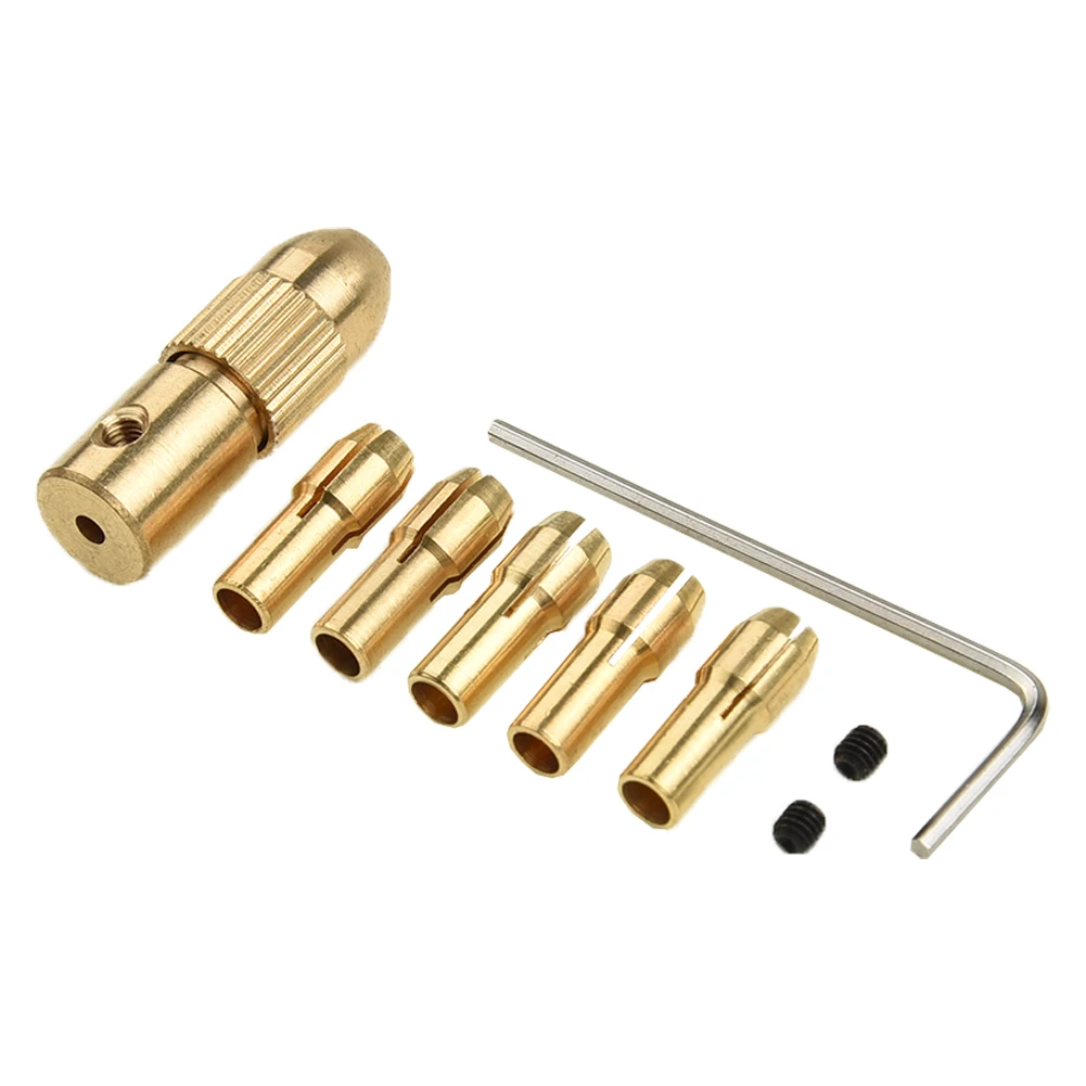 

8Pcs 0.5-3mm 0.02 - 0.12 Inch Electric Drill Bit Kit Collet Mini Drilling Tool Chuck Set Electric Drill