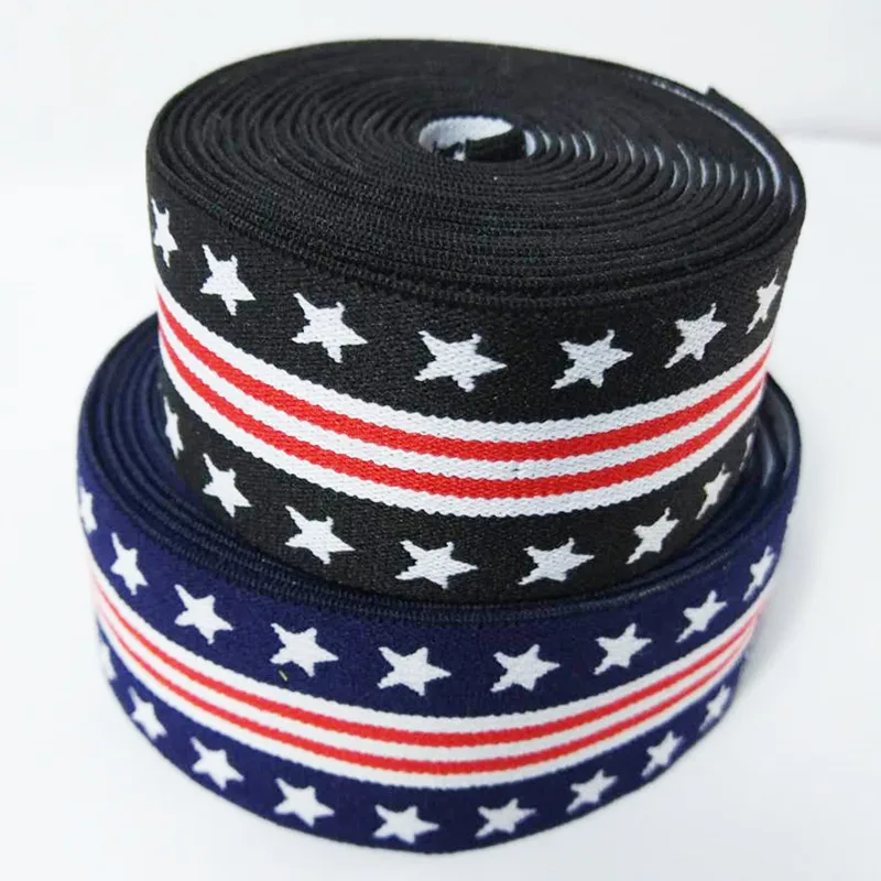 40 мм широкие резинки темно синий и черный американский Стиль нашивки лайкра
