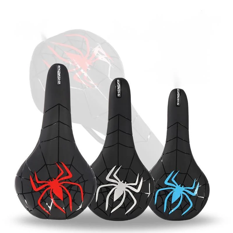

Spider Printed Waterproof Bicycle Cushion New Breathable Soft Saddle Mountain Bike Seat Bag Riding Equipment Accessories