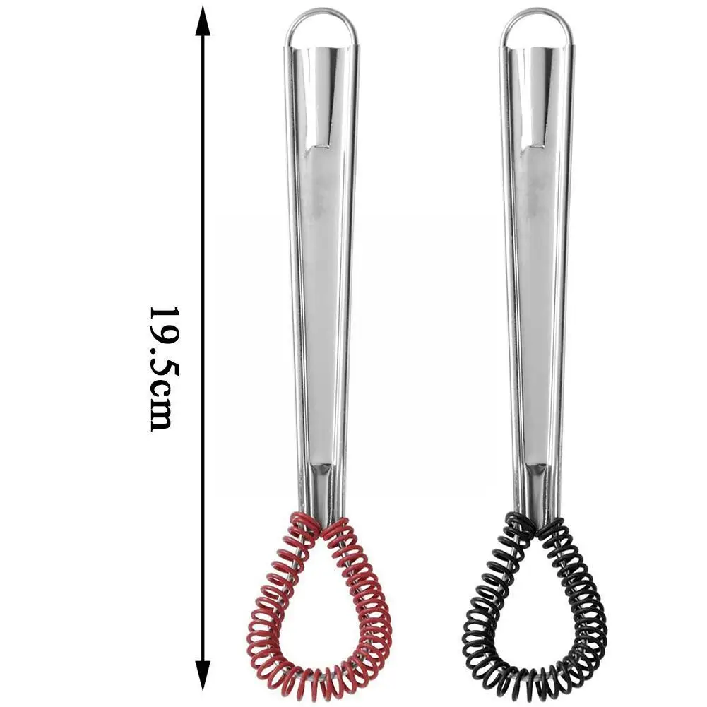 

Handheld Steel Magic Spring Whisk Mini Egg Butter Frother Supplies Foamer Milk Mixer For Kitchen Blender Coffee S B6L5