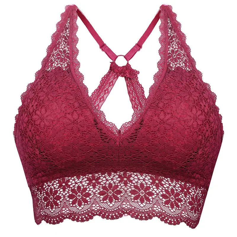 Женский топ с перекрестной пряжкой на спине модный Кружевной укороченный майка