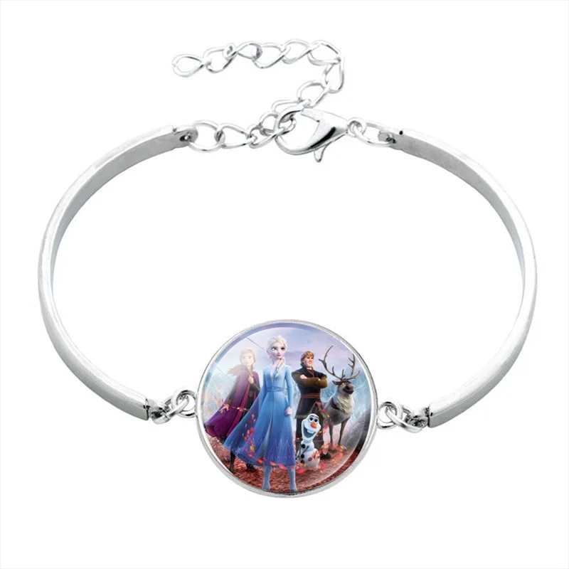 Disney Princess Children Cartoon Bracelet Frozen Elsa Lovely Wristand Girl Gift Clothing Accessories Bangle Kid Make Up Jewelry | Игрушки и