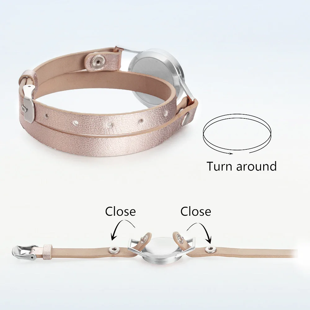 Европейский и американский модный простой кожаный браслет из нержавеющей стали