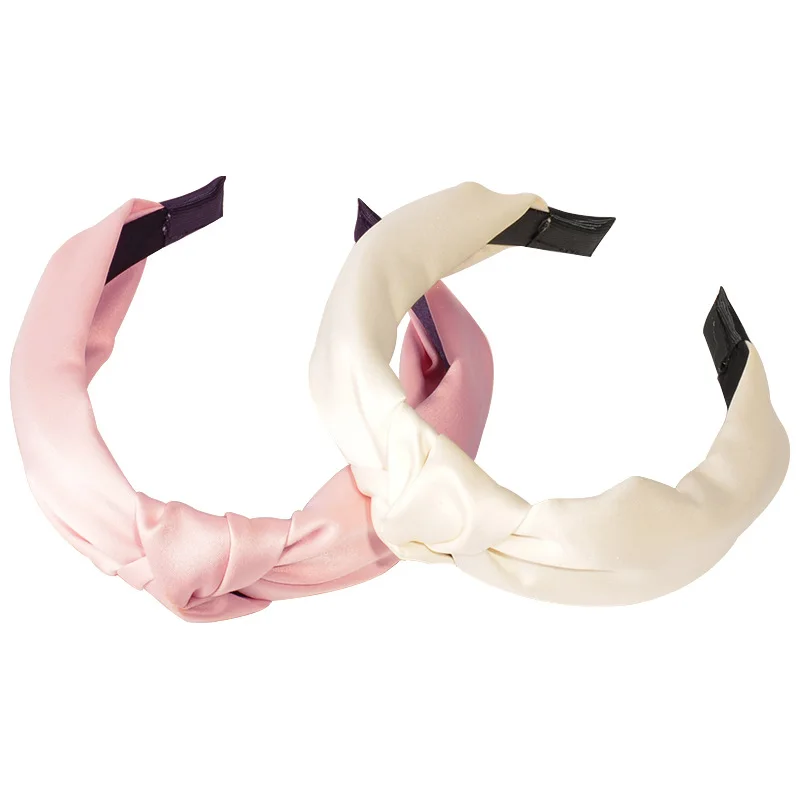 

Women Knotted Top Headband Bow Cross Hair Band Girls Hair Hoop Headwear Hairband Elegant Hair Accessories for Lady