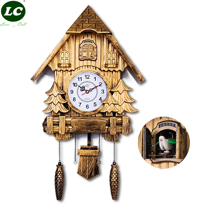 Singing Specialty Clock Resin Wall Clock 20inch Alarm Clock Swing Watch Modern Brief