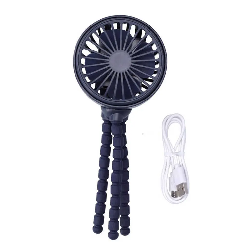 

Mini Hand-held Octopus Clip Fan Foldable Storage Design 360° Rotation Function Portable Clip Silent Electric Fan