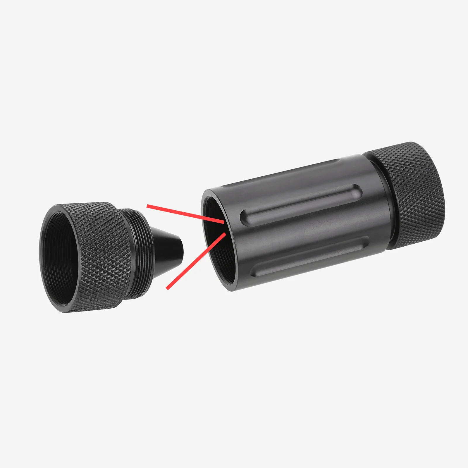 

1.375x24 Aluminum Storage Baffle Additional Extra Cone Cups for Modular Solvent Trap Fuel Filter