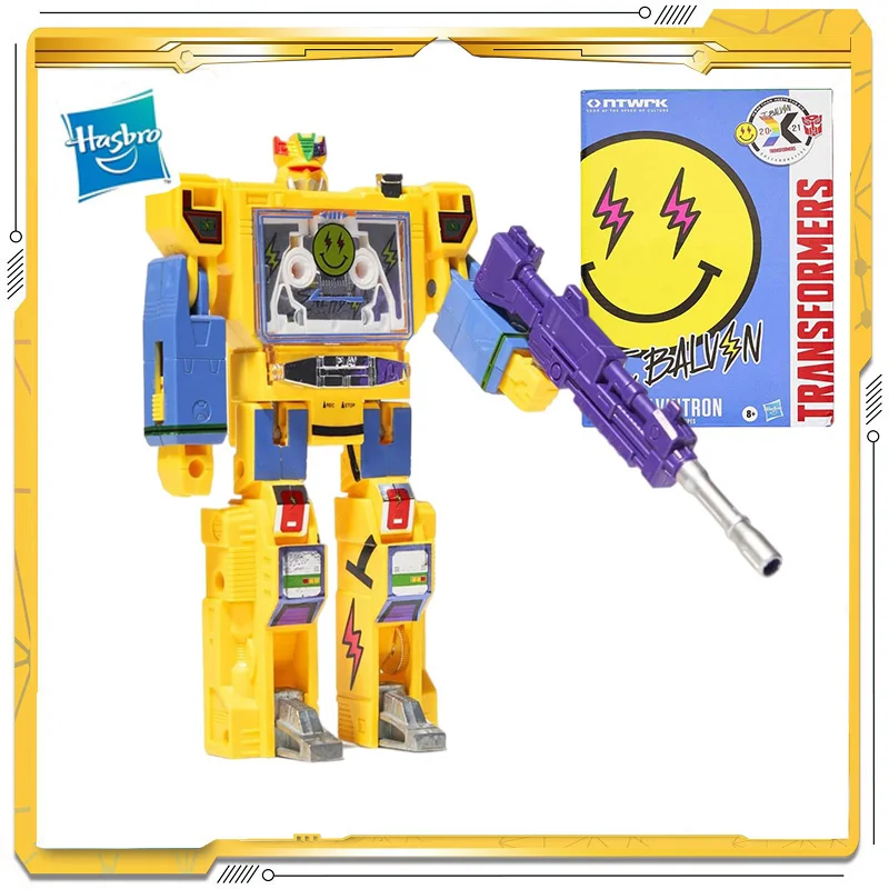 

Original Hasbro Transformers Balvin NTWRK Soundwave G1 Anime Action Figures Toy For Child Christmas Gift