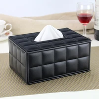 tissue box leather paper box desktop organizer holder for office home car hotel useful storage rack free shipping luxury fashion
