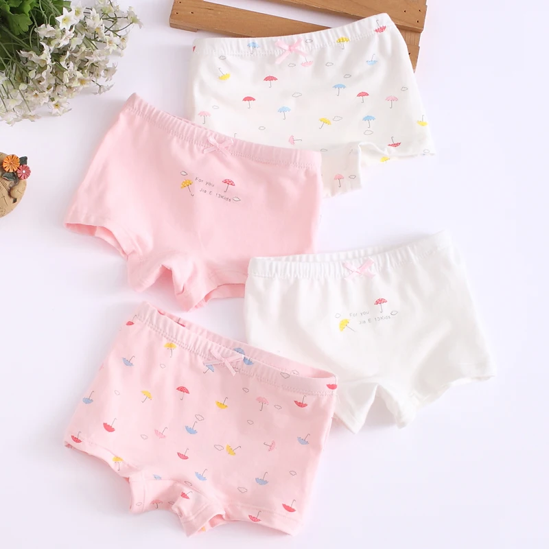 4PCS/LOT Kids Girls Cotton Panties Children Underwear Briefs 3-9Yrs CHU001-1