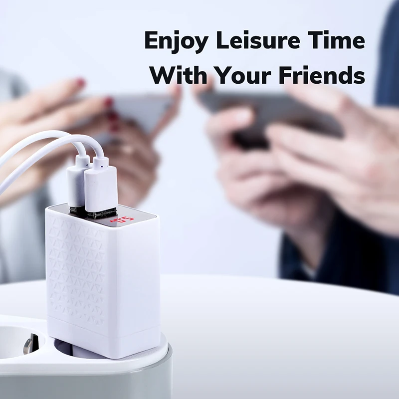 Сетевое зарядное устройство TOPK 2 USB порта 10 Вт | Мобильные телефоны и аксессуары