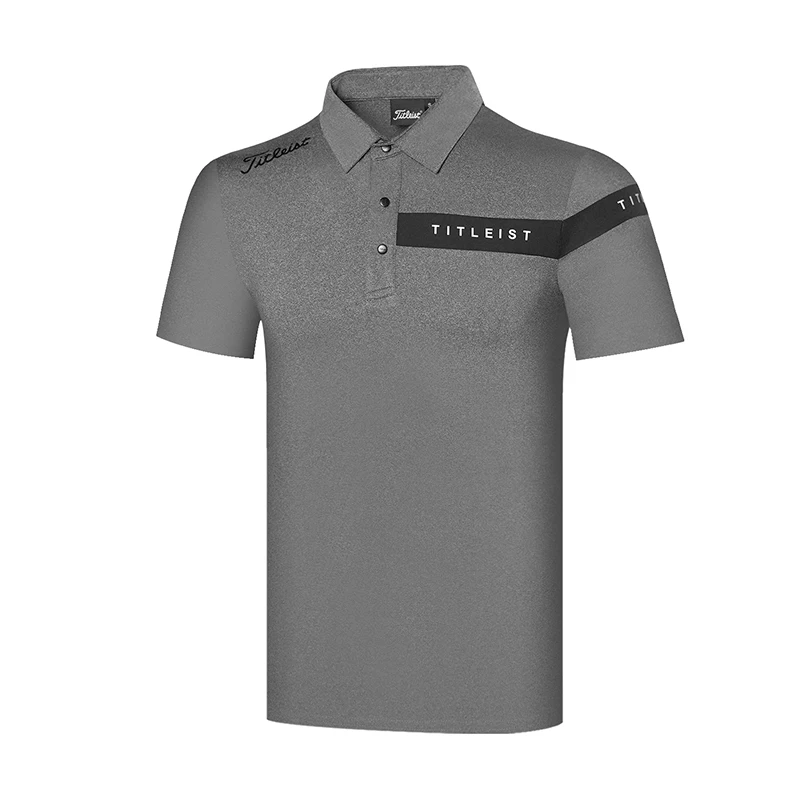 

New Summer Golf Shirts Men Short Sleeve T-Shirt Golf Clothes Breathable Quick-Dry Training T-Shirt Outdoor Sportswear