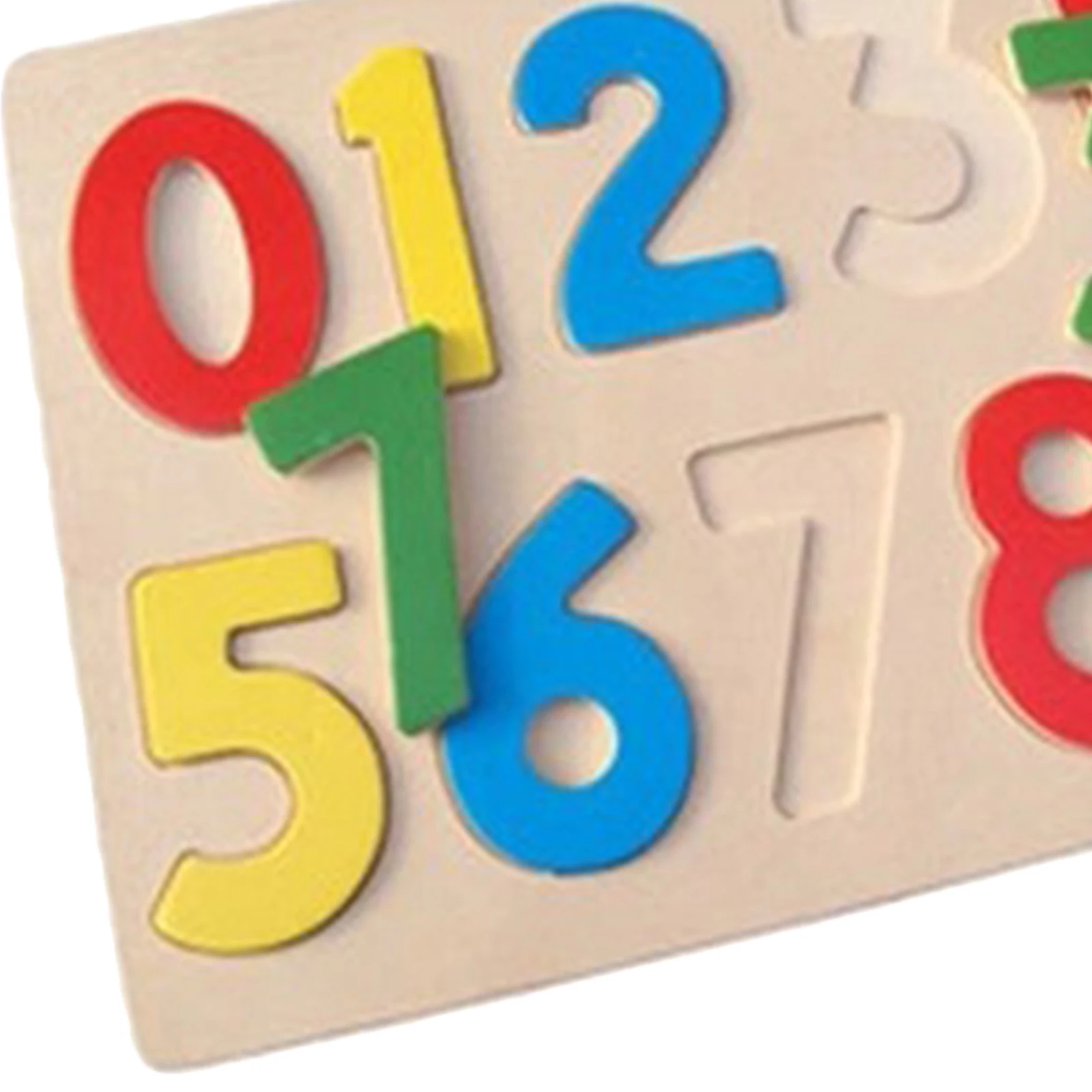 

Wooden Number Puzzle Chunky Puzzle Board Early Learning Educational Toys Gift for Kids Christmas Birthday Gift