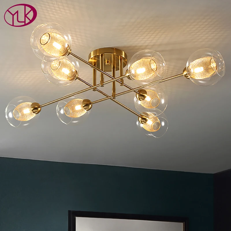 Скандинавская молекулярсветодиодный Светодиодная потолочная люстра для