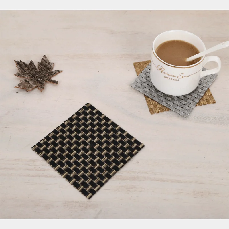 Сплошной цвет стол изоляционный коврик подставка ПВХ Нескользящая