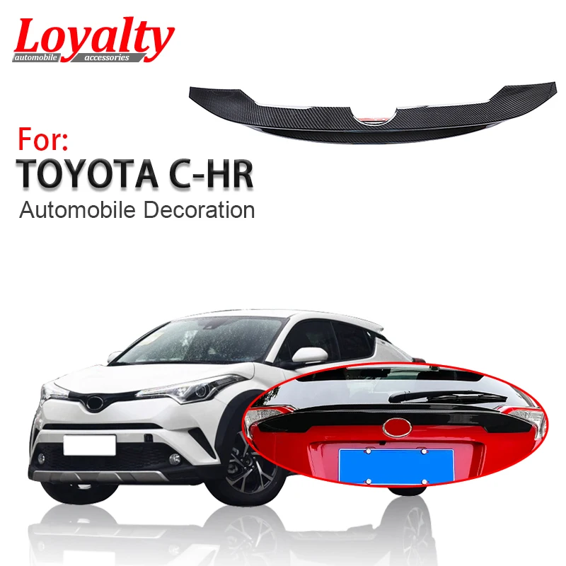 

Верный задний спойлер для Toyota CHR 2018-2019 из АБС-углеродного волокна, протектор крыла багажника, Аксессуары для автомобилей
