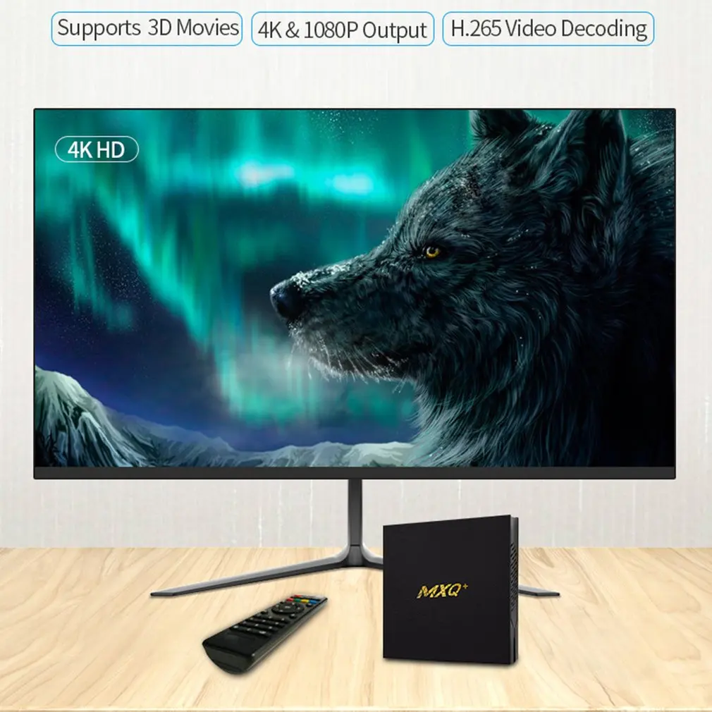 

Android Smart TV Box 1GB+8GB 3D 2.4G WiFi Google Play Youtub Media Player Bluetooth Set Top Box WiFi Home Remote Control TV Box