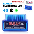 Мини-сканер ELM327 Bluetooth 4,0 ELM 327 V2.1 OBD2, Автомобильные диагностические инструменты для IPhone и Android, автомобильные аксессуары, считыватель кодов