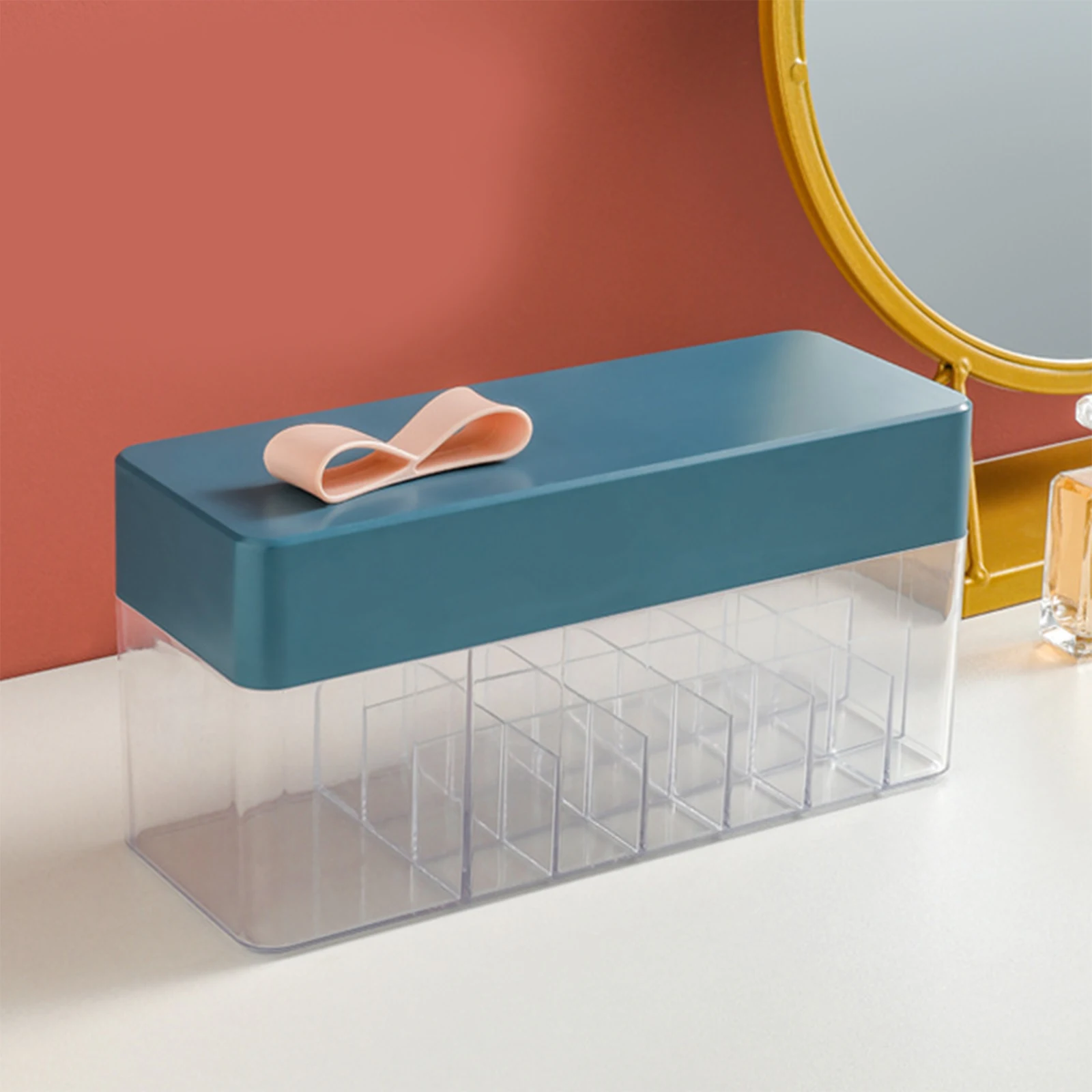 

Lipstick Storage Box Desktop Storage Rack Transparent Bow Organize Storage Rack Lipstick Box Display Stand Sundry Storage Box