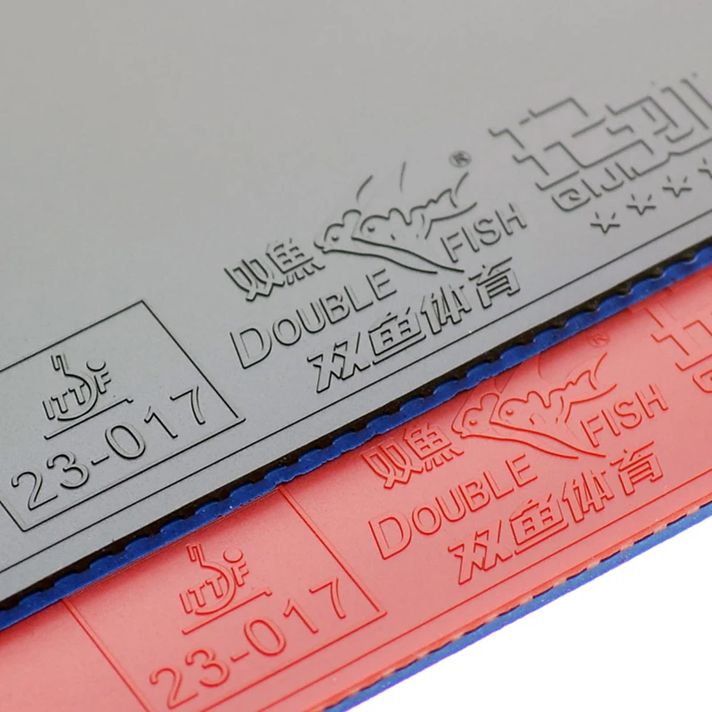 

Original Double Fish New QIJI High Bounce Elastic Table Tennis Racket Rubbers PingPong Rubber Tires With Blue Sponge Fast Attack