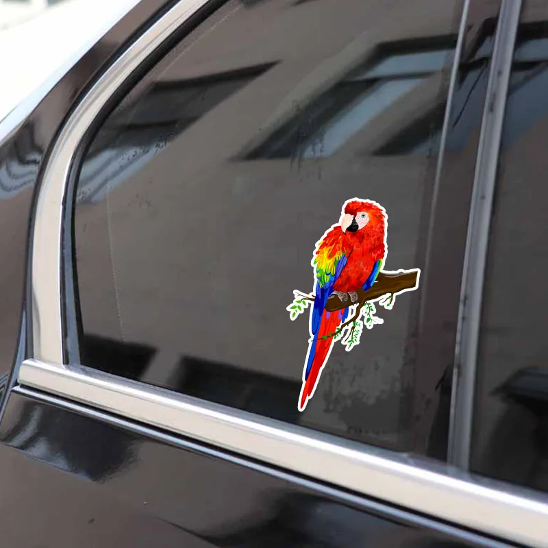 

Aliauto Beautiful Parrots Decor Colored PVC Cartoon Car Sticker Personalized High Quality Waterproof Reflective Decal,14cm*7cm