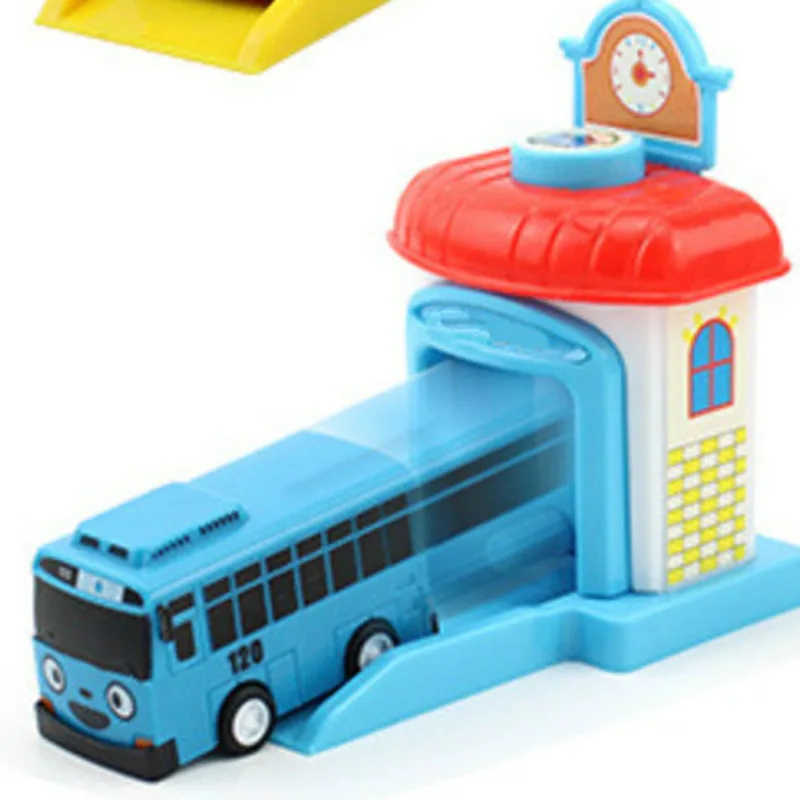 

4pcs/ Set Garage Car Child Toy Kids Miniature Bus Mini Model Cars Plastic Baby Garage Toys Christmas Gifts For Kids