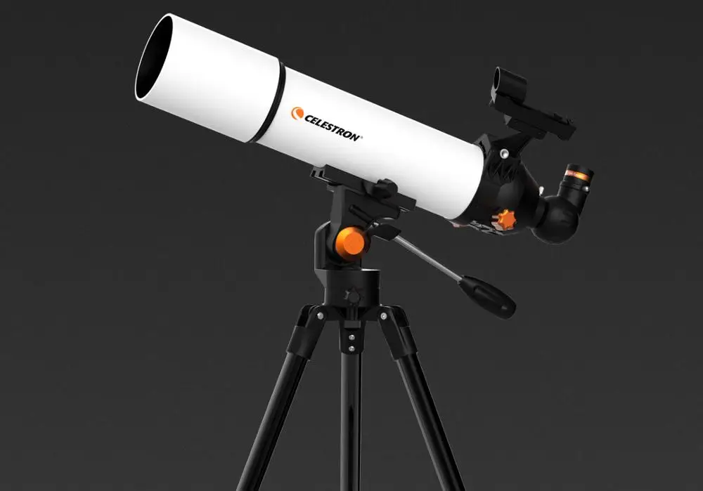 Белый Xiaomi Mijia Celestron астрономический телескоп SCTW-80 встроенный теодолит FMC Антибликовое покрытие портативный с сумкой для переноски - Цвет: Белый