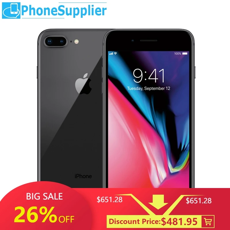 Оригинальный разблокированный мобильный телефон Apple iPhone 8 Plus 64/256 Гб ПЗУ 5 дюйма 12