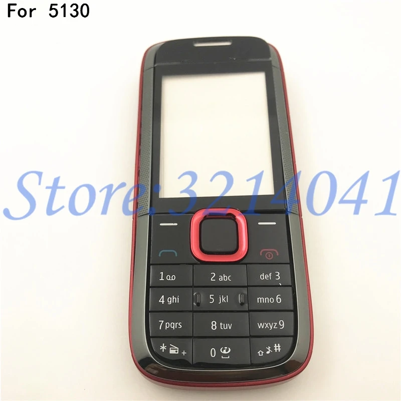 Хорошее качество для Nokia 5130 полный корпус+ задняя крышка батареи+ английская клавиатура с логотипом