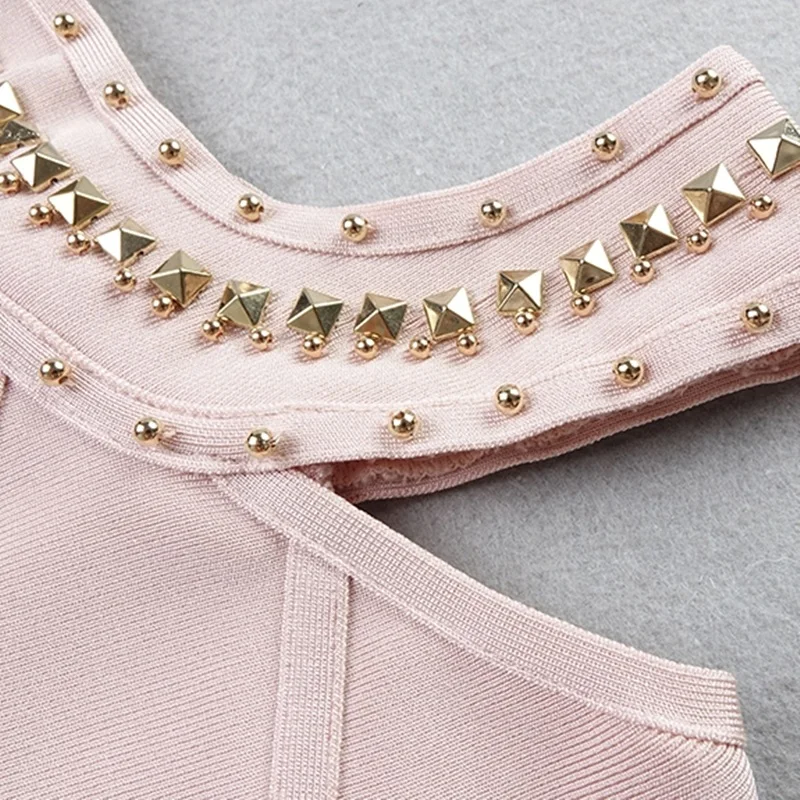 VC All Free Shipping HOT Fashion Golden Beads Dress Sexy Off The Shoulder Backless Celebrity Party Bandage Mini | Женская одежда