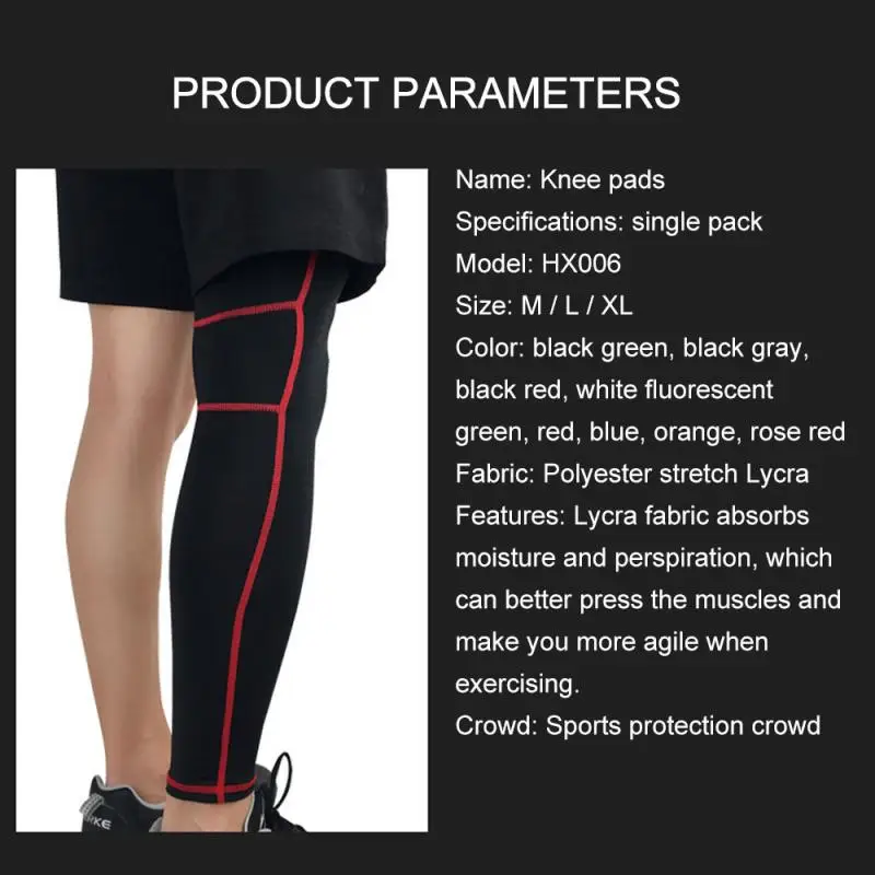 

Спортивные гетры, Компрессионные Леггинсы для бега, походов, баскетбола, футбола, рукава для ног, велосипедные гетры, спортивные безопасные ...