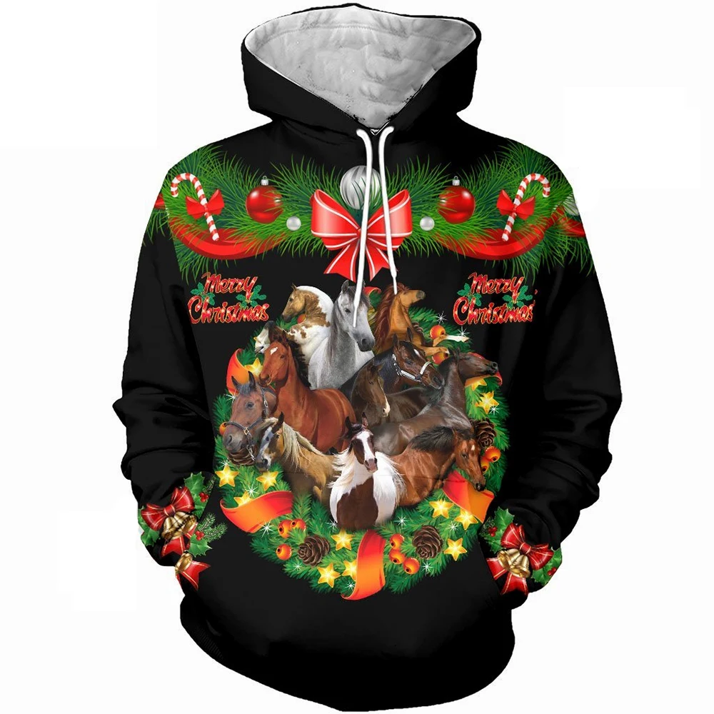 

Dark Plstar 3D Printed Christmas Horse Premium Harajuku Streetwear Funny Pullover Unique Unisex Hoodies/Sweatshirt/Zip Style-3