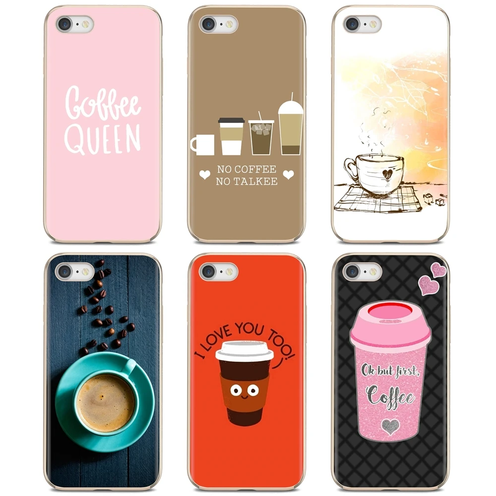 Мягкий силиконовый чехол из ТПУ розовый любовь кофе обои для iPhone 11 Pro 4 4S 5 5S SE 5C 6 6S 7
