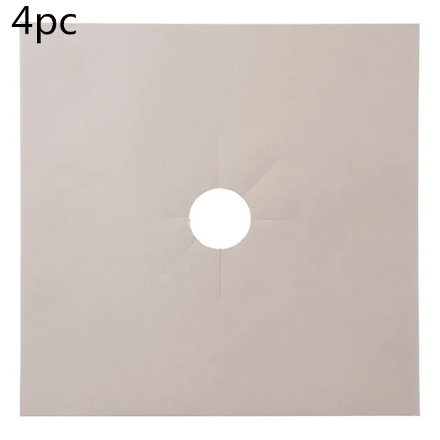 4pcs beige 1/2/4 шт. защитное покрытие для газовой плиты Плита крышки вкладыш очистить коврик Кухня газовая плита протектор Кухня аксессуары - Цвет: 4pcs beige