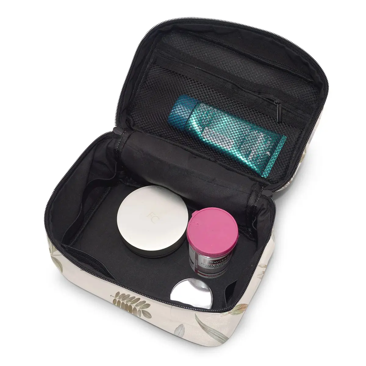 

Women Makeup Bags cosmetic bag Toiletries Organizer Travel Storage Bag Foliage