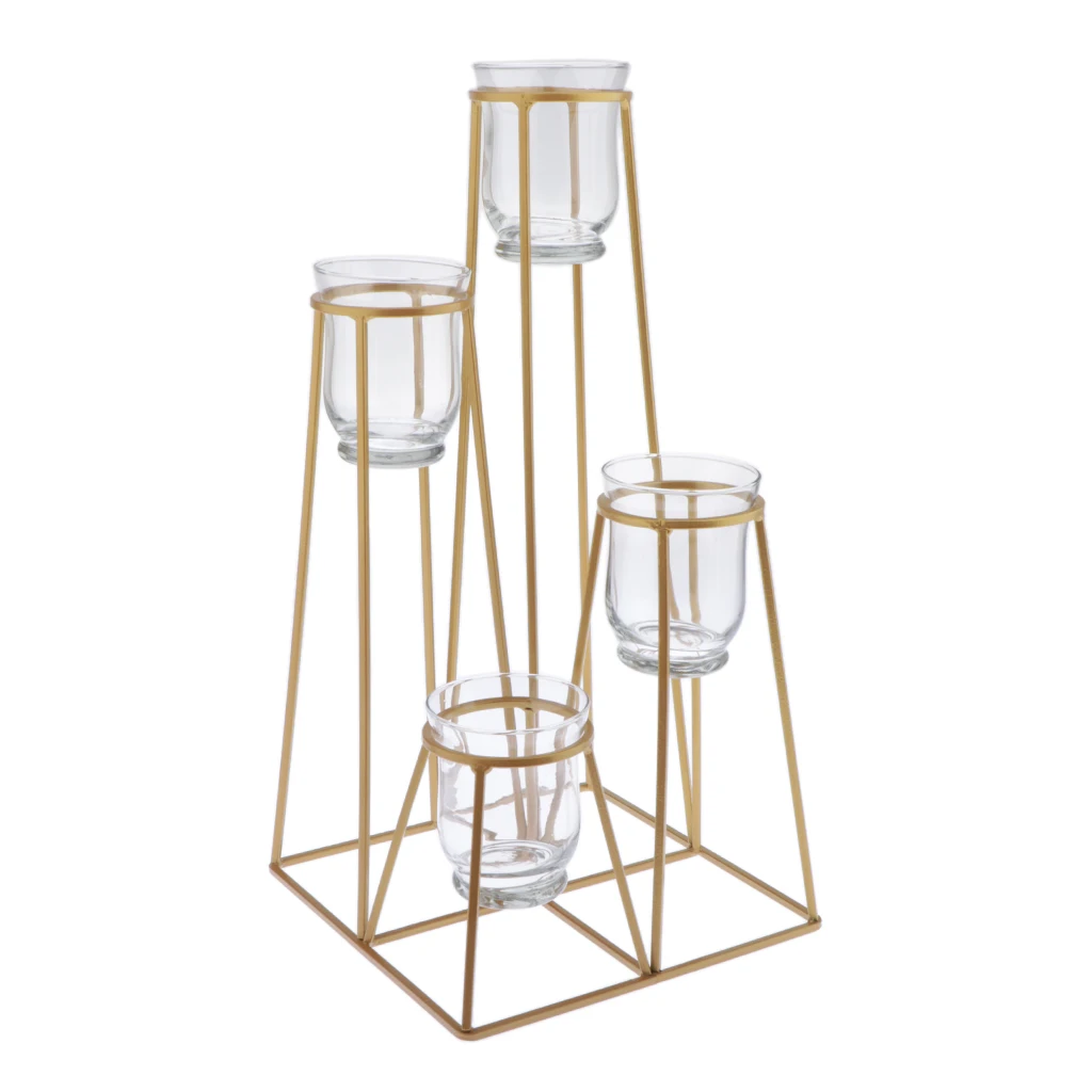 

Iron Flower Stand Plant Rack Shelf Holder Outdoor 4 Tier Metal Planters
