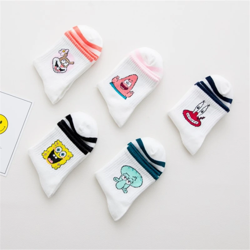 Модные короткие носки Moda sockmark с героями мультфильмов женские Харадзюку милые