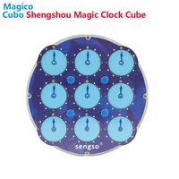 shengshou clock puzzle magnetic sengso speed cube puzzle profissional magic cubes stickers baby kids stress reliever adult toys