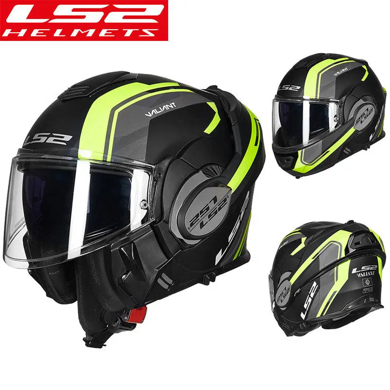 Оригинальный шлем LS2 FF399 Valiant модульный для мотоцикла откидной гоночный ls2 casco Moto с
