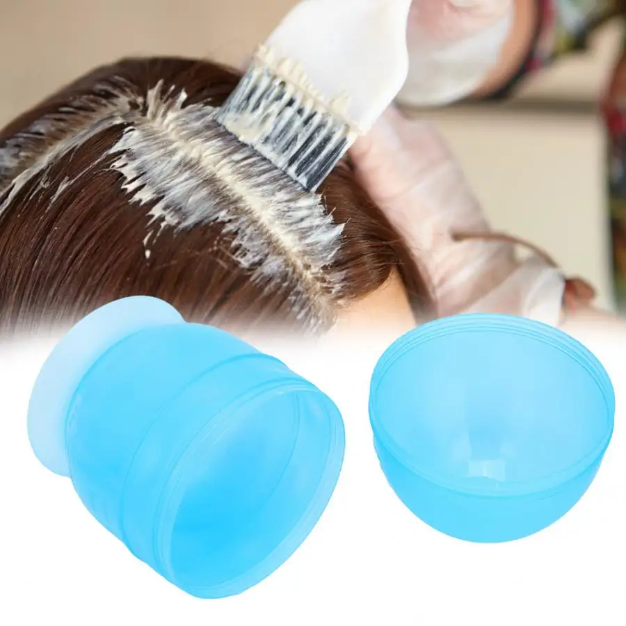 Салон волос Цвет миски Профессиональный чаша для краски со шкалой синего цвета