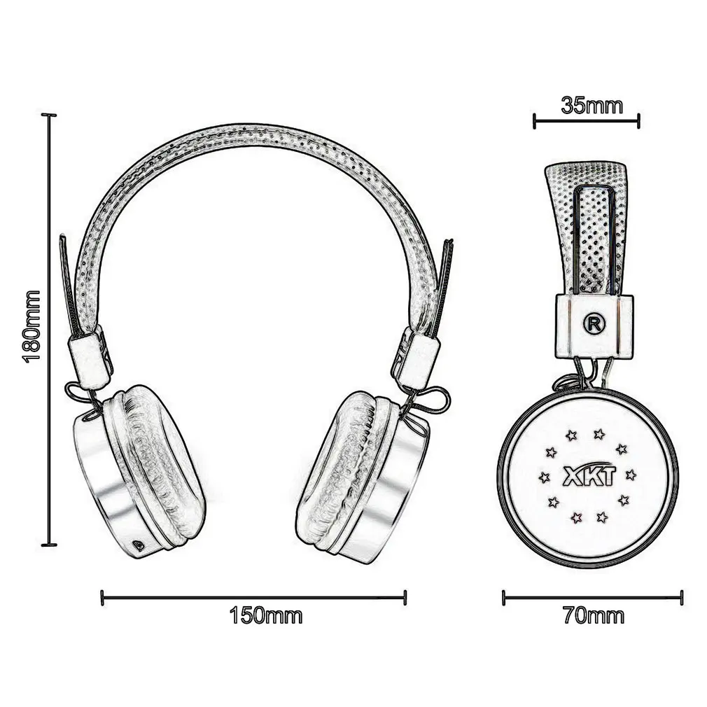 P60 беспроводные наушники Bluetooth наушники 24 часа работы 7 цветов светодиодный свет Поддержка TF карты для мобильного телефона PC tv