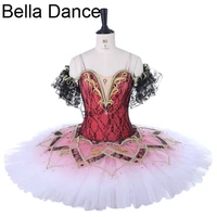 dark pink women swan lake professional ballet tutu dress sleeping beauty ballet stage costume dress for girlsbt9278