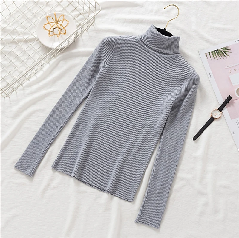 Водолазка женская трикотажная с длинным рукавом на осень/зиму | Женская одежда