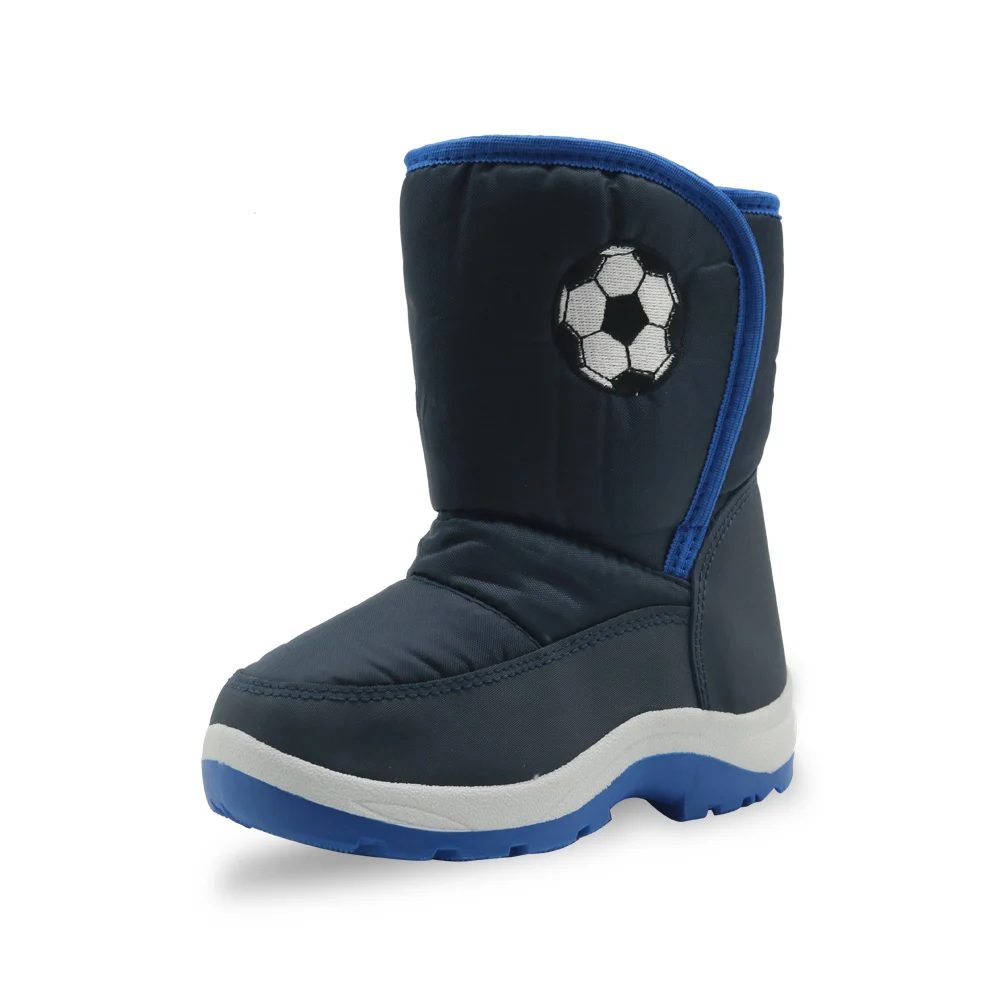 Зимние ботинки Apakowa для мальчиков Детские Водонепроницаемые плюшевые теплые с