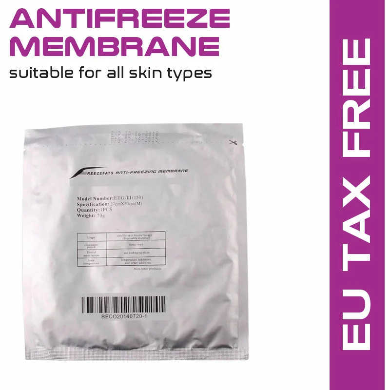 

Dhl Antifreeze Membrane 34*42Cm 12*12Cm 32*32Cm For Cryo Machine Antifreezing Anti-Freezing Pad 50 Pcs