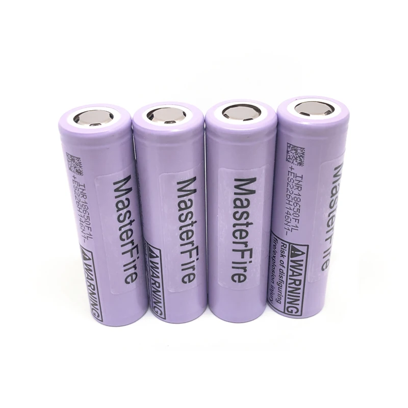 

MasterFire 18pcs/lot Original 18650 3350mAh 3.6V Rechargeable Battery INR18650 F1L Lithium Batteries Cell For Flashlights Torch