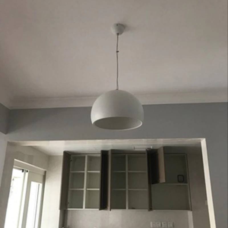 Современный простой промышленный стиль черный/белый модный LED E27 подвесные лампы
