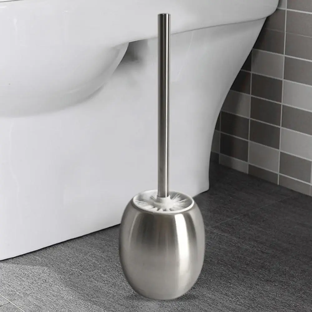 Новая нержавеющая сталь унитаз чистящие щетки ручка держатель Туалет Ванная