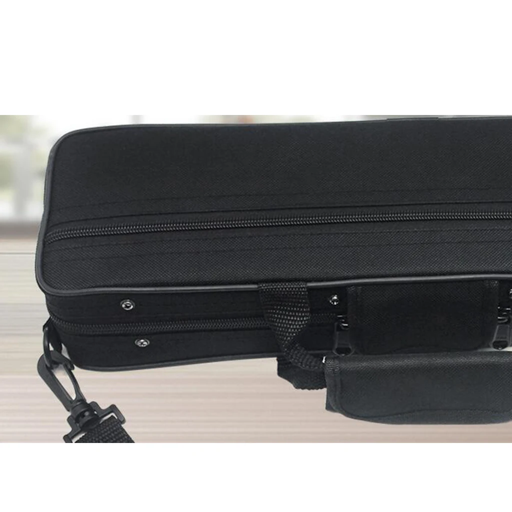 Portable Lightweight 16 Holes Flute Case Storage Bag Black Velvet Lining | Спорт и развлечения